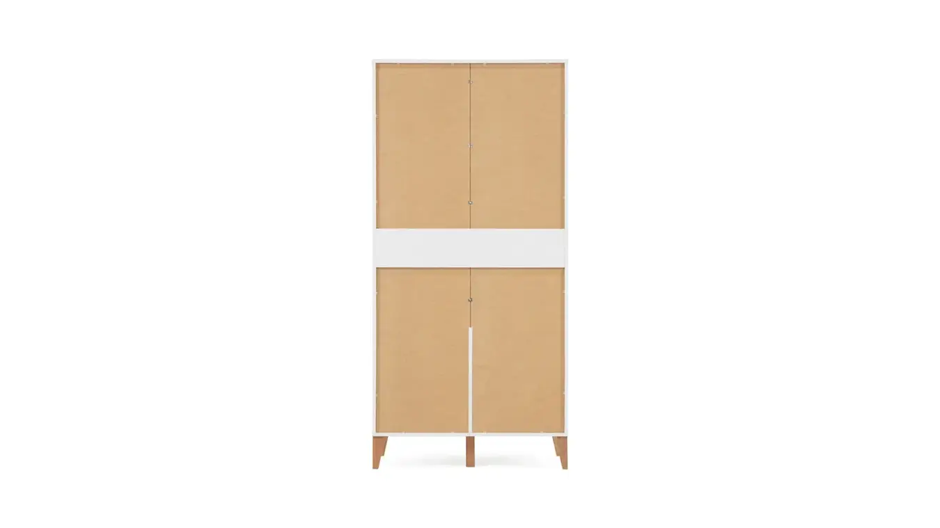 Шкаф двухдверный Orel, цвет Белый премиум + Дуб Сонома фото - 6 - большое изображение
